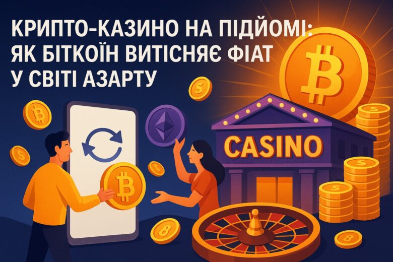 🎰 Крипто-казино на підйомі: як біткоїн витісняє фіат у світі азарту
